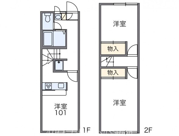 レオパレスアルカディアの物件間取画像